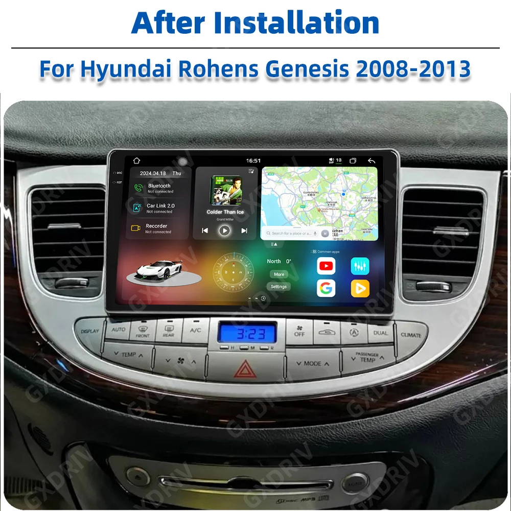 hot sale：UIS 7870 2K Android 13 Screen Car Dvd Player Video Vehicle Mounted Display for  Rohens Genesis 2008-2013