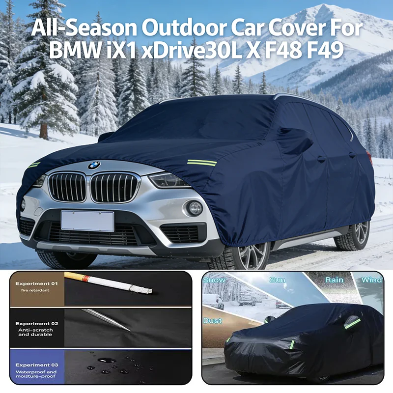 

For BMW iX1 xDrive30L X F48 F49 Outdoor Protection Full Car Covers Snow Cover Sunshade Waterproof Dustproof Exterior