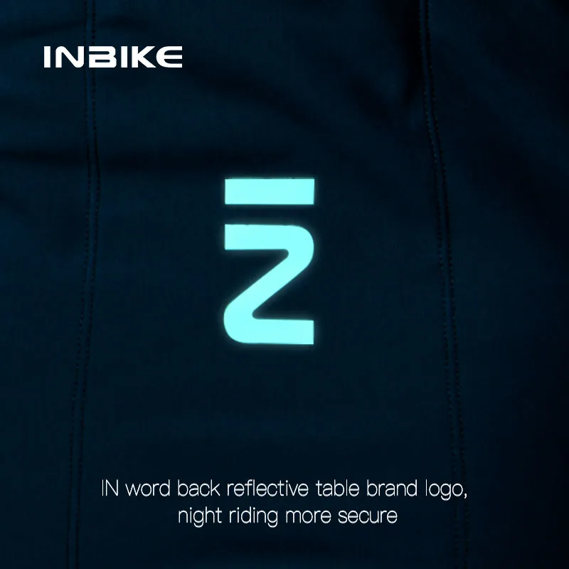 INIBKE Spring and Fall Men\'s Cycling Long Sleeve Jersey Road Bike Padded Warm Mountain Bike Clothing Full Zip Pockets