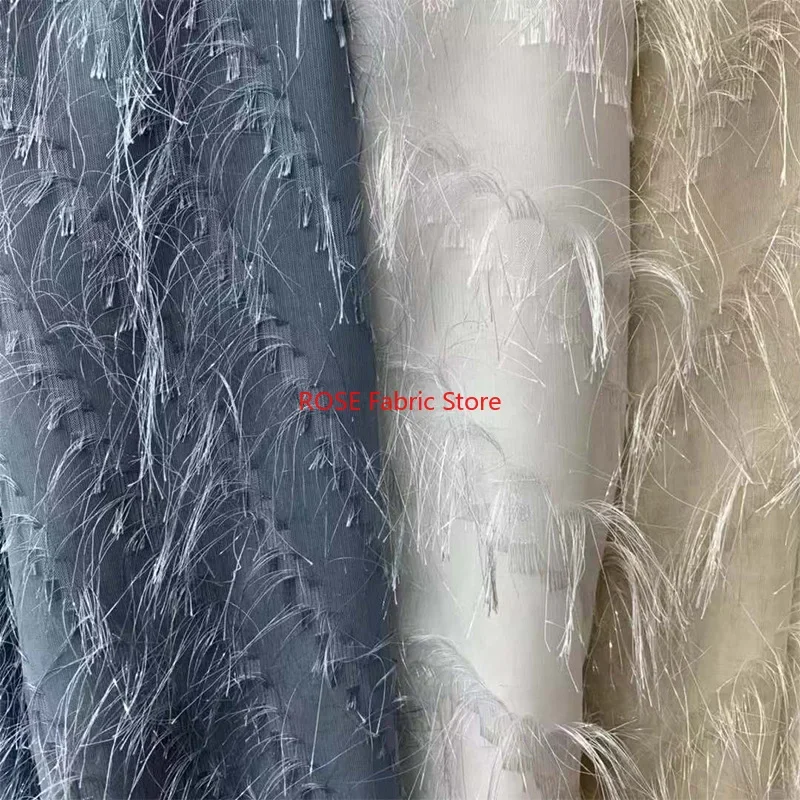 

13 Colors Tassel Embroidered Chiffon for Blouse, Wedding dress, Party Dress, Prom Dress, Designer Fabric