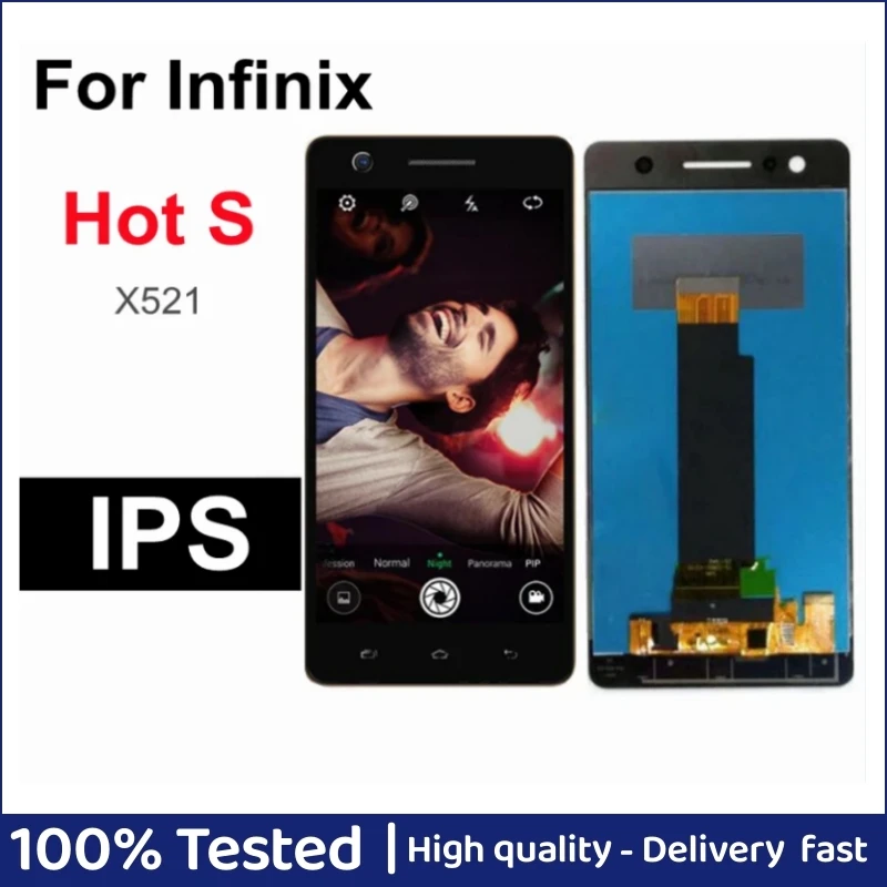 

ЖК-дисплей 5,2 дюйма для Infinix Hot S X521, сенсорный экран с дигитайзером в сборе для Infinix x521 LCD