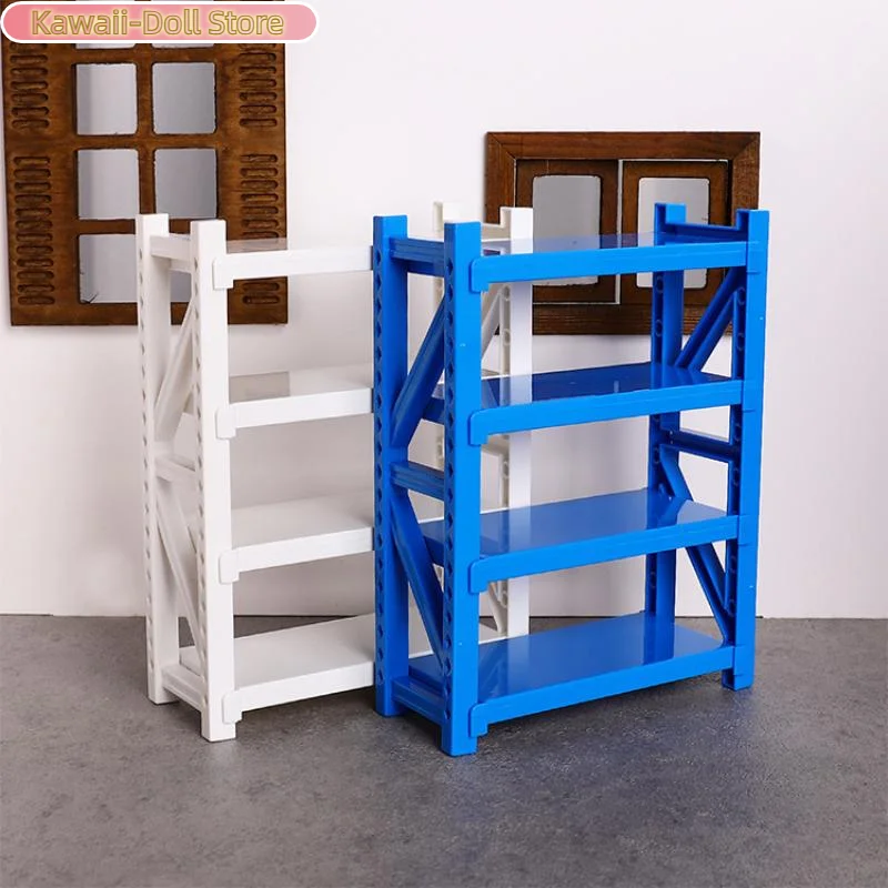 Estantes de almacenamiento de simulación para casa de muñecas, estantes de almacén, modelo de casa de muñecas, Mini muebles de decoración, accesorios para casa de muñecas, 1/12