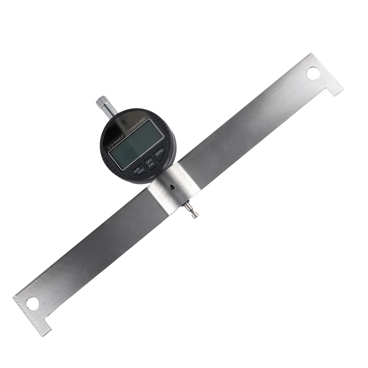 Guitar Neck Curvature Measurement Dial Indicator Guitar Fingerboard Measuring Flat Ruler Reset Calibration Instrument