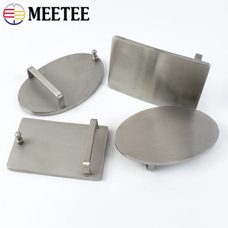 

35mm/40mm Stainless Steel Belt Buckles for Men's Metal Waistband Head Clothes Smooth Plate Belts Buckle DIY Hardware Accessories
