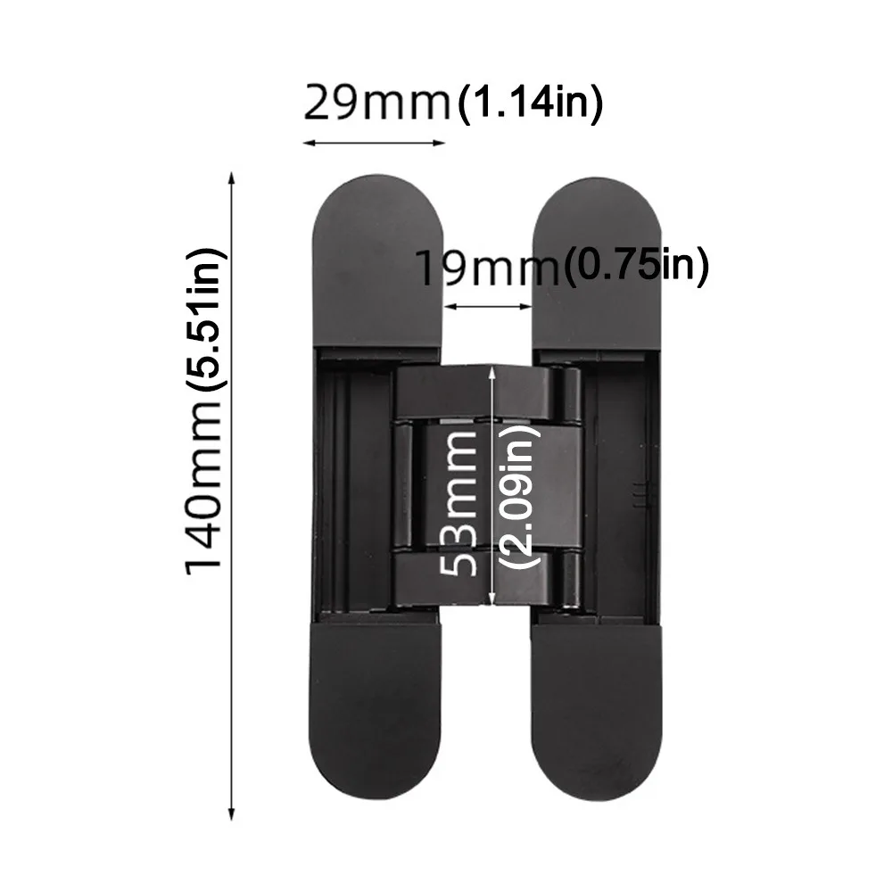 

Zinc Alloy Door Hinge Folding 180 Degree Adjustable Cross Hinge Invisible Cabinet Cupboard Door Hinge