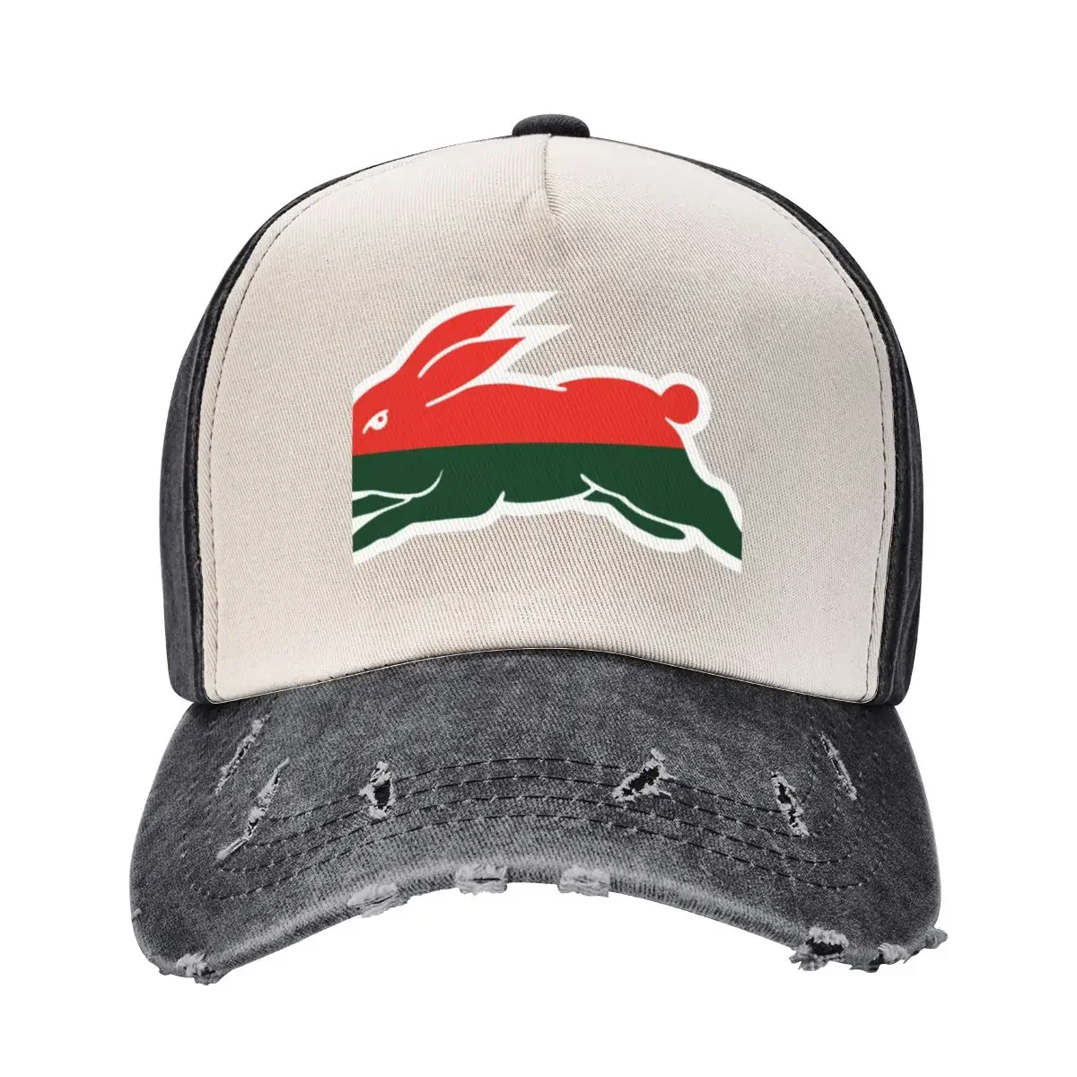 South Sydney Rabbitohs - Cardinal & Myrtle & White Baseball Cap Custom Cap Trucker Hat fishing hat Ladies Men's