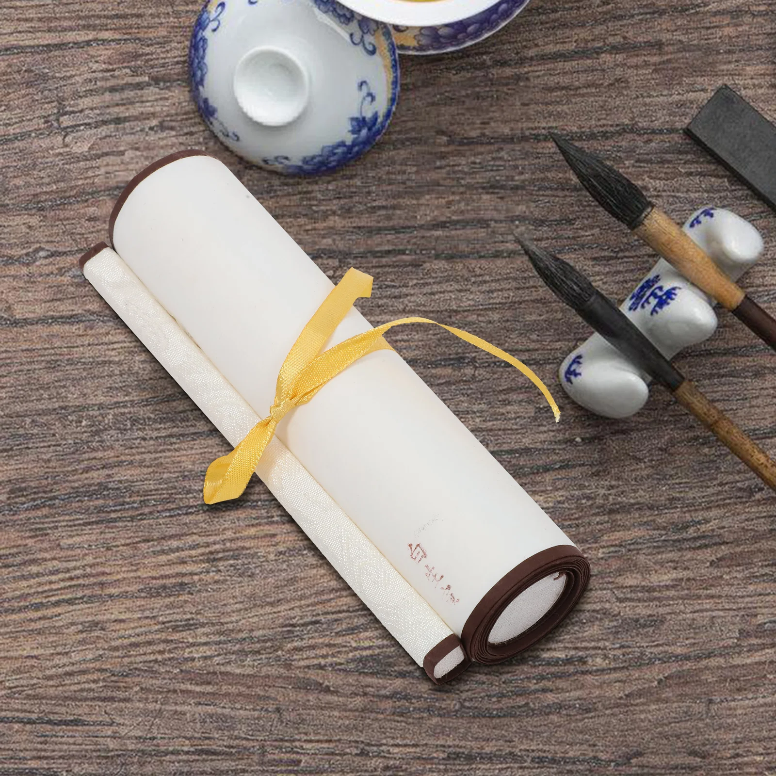 

1 Roll Home Calligraphy Art Scroll Chinese Painting Writing Training Paper Rice Material Lightweight Portable Blank
