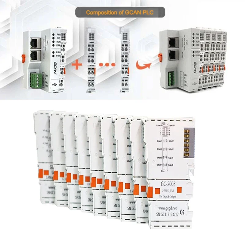 Codesys Programming PLC programmable Logic Controller Industrial Automation Controller with CAN, Ethernet, RS232/485 Interface