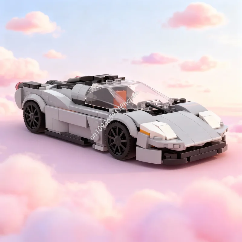 

357pcs MOC City Champions Gordon Murray T Model Building Blocks Christmas Gift Architecture Creative Toy Education Idea Brick