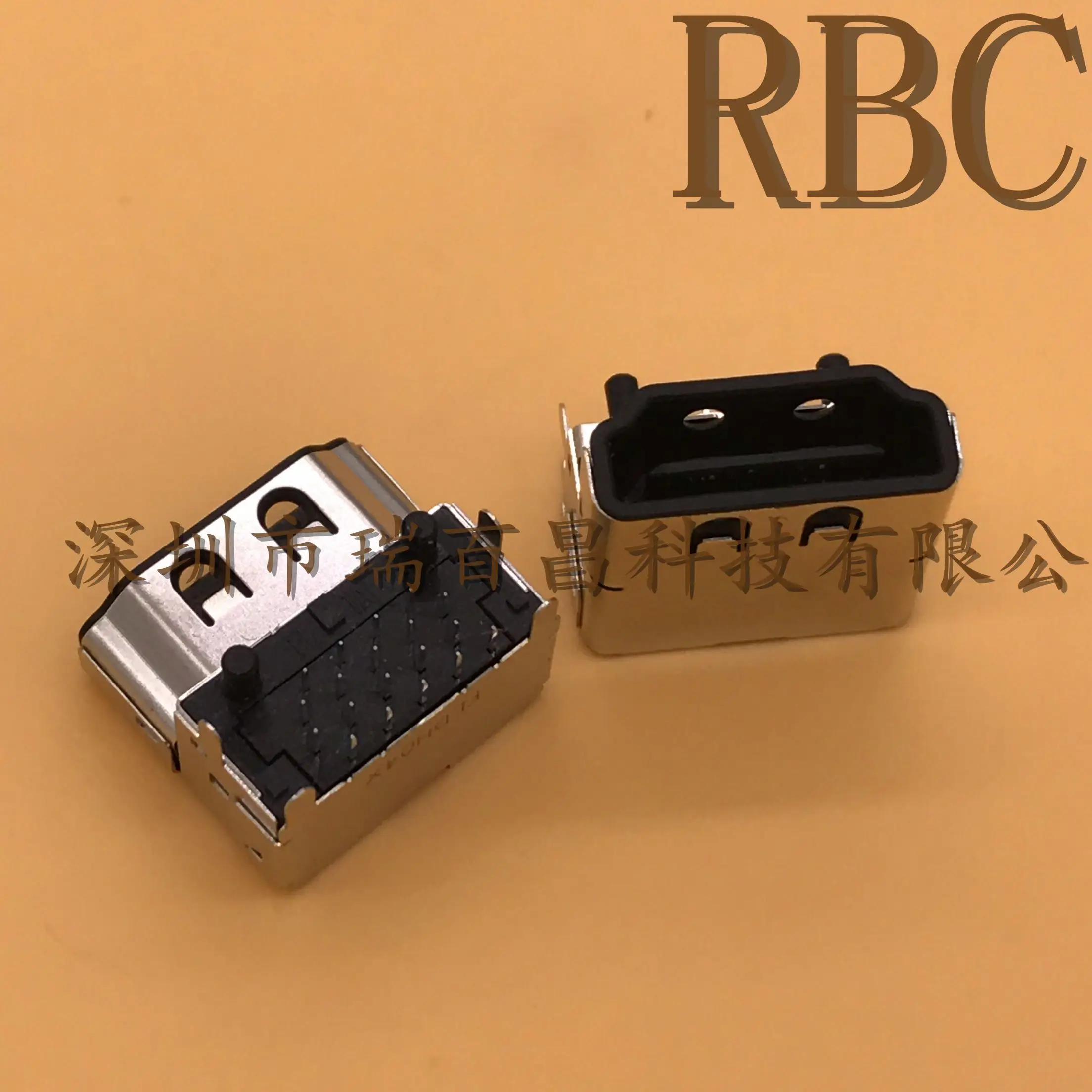 For Waterproof HDMI19P usb connector manufacturer produces usb3.1 HDMI interface female seat