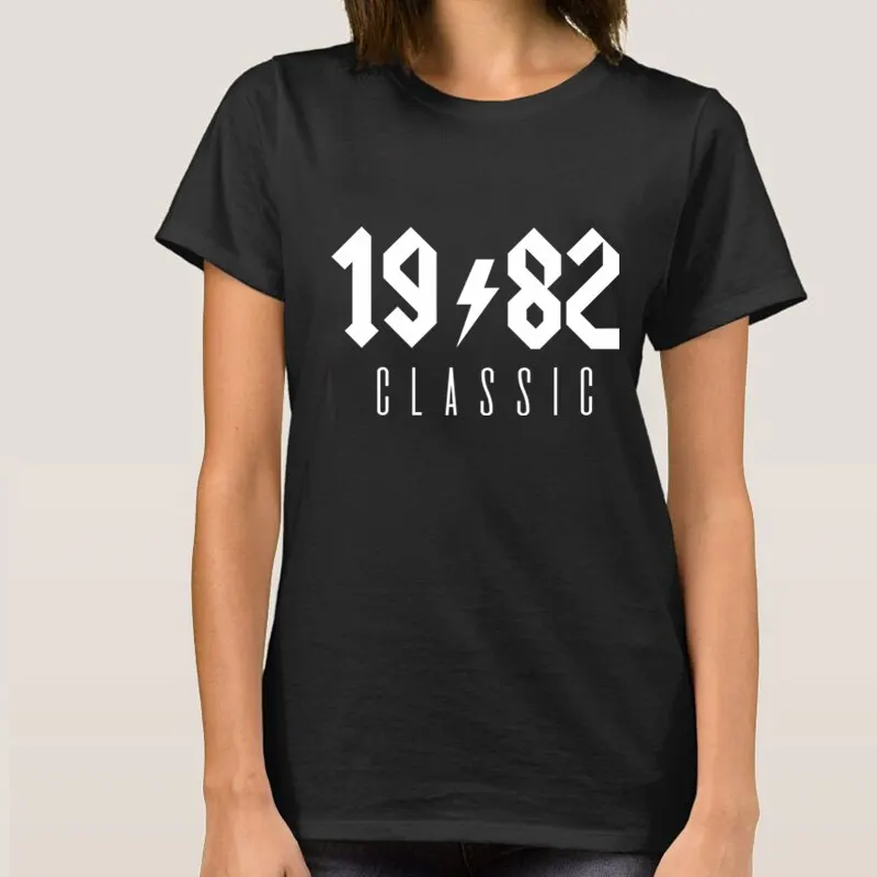 1982 Classic Tops Tee shirts for women Summer Casual Women t-shirt Harajuku Letter Graphic Female T Shirt fashion female clothes