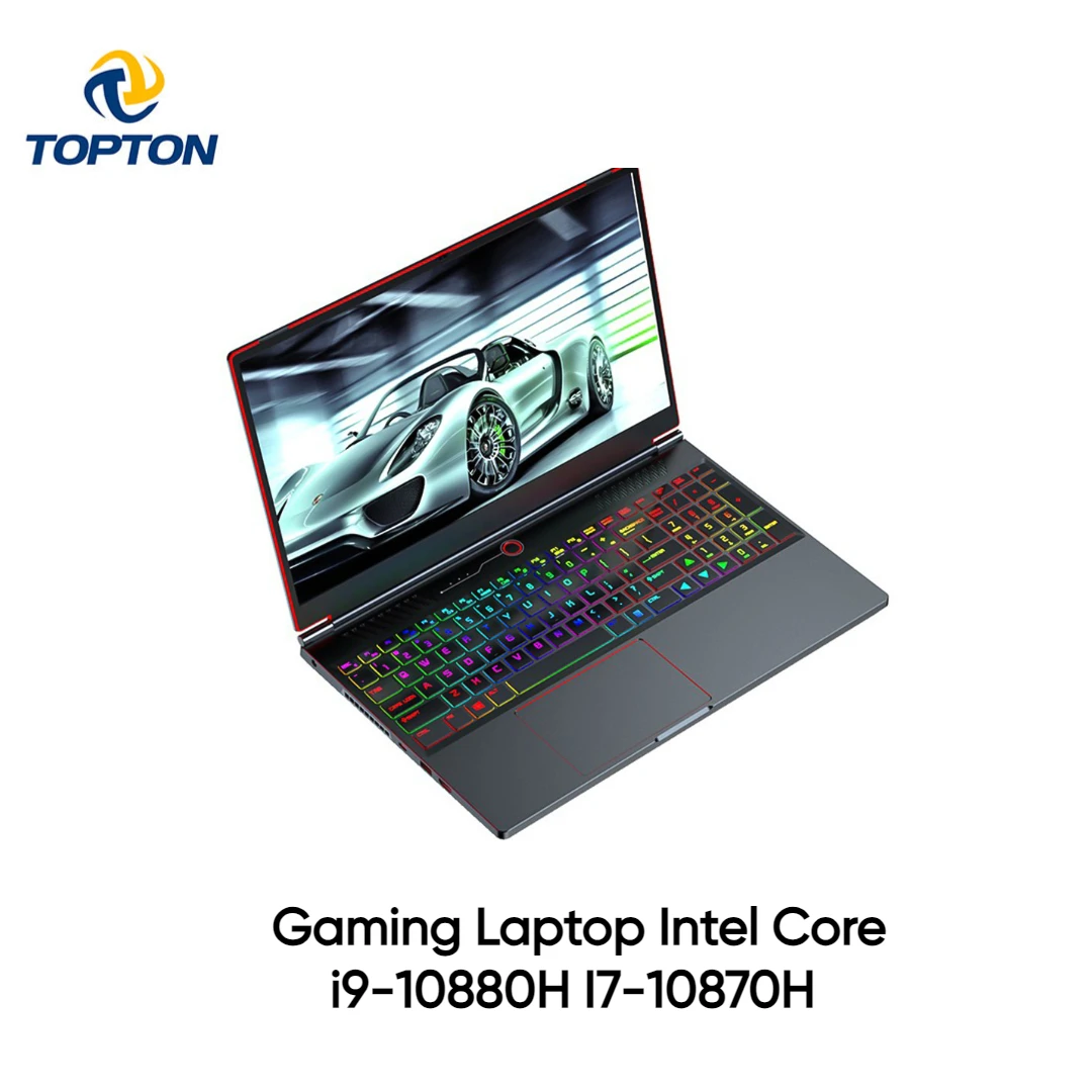 Hete Verkoop 16.1 Inch Gaming Laptop Intel Core I9-10880H I7-10870H Gtx 1650 4G Mini Pc Win10/11 Pro 64Gb 2Tb Ssd Ultrabook Computer