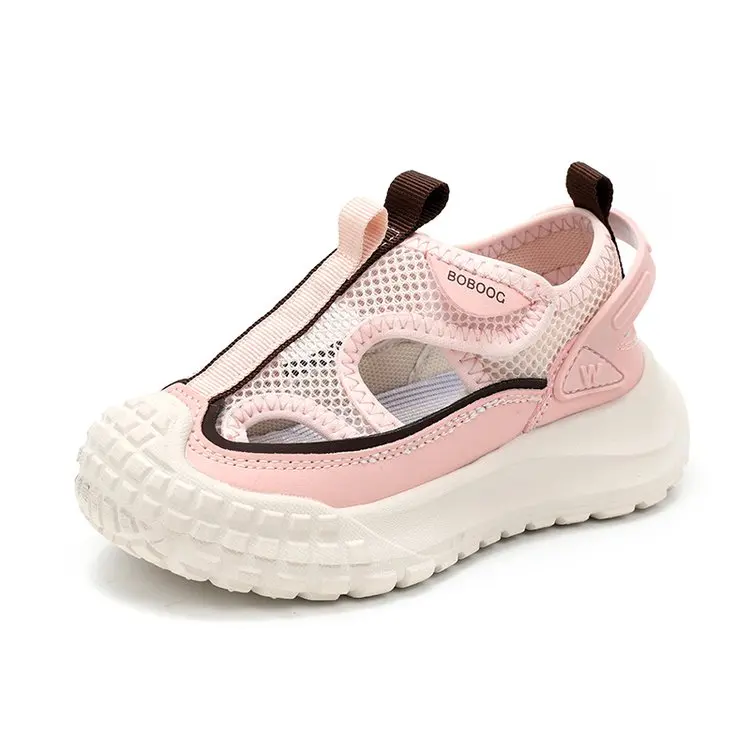 Children Sports Sandals 2025 Summer Breathable Boys Girls Sandals Mesh Comfortable Fashion Hollow Out Anti Slip Casual Sneakers