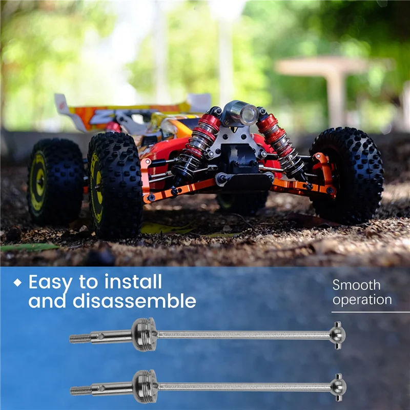 TNKIG-4Pcs Front CVD Universal Drive Shaft & Rear Dog Bone For Wltoys 144001 1/14 RC Drift Racing Car Parts Accessories