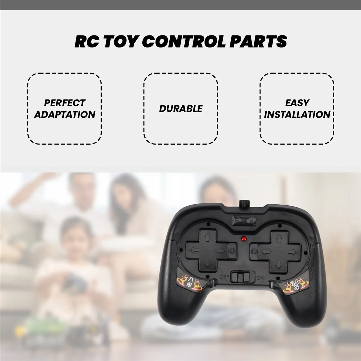 무선 RC 장난감 모듈 리모컨 리시버 송신기, 리모컨 부품, 4-6V, 50M 키트, 8CH, 2.4G