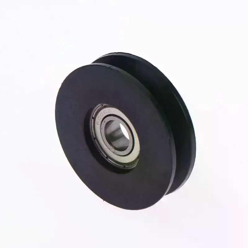 1Pcs Nylon Wheel Pulley Wheel 10*50*13mm Roller U Grooved Wheel Wire Rope Over Line Lifting Pulley