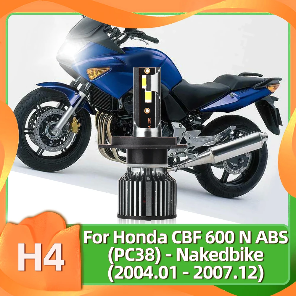 

1PC H4 Motorcycle Headlight 7500LM Bright Lamp 12V CSP 50W Moto Accessories For Honda CBF 600 N ABS (PC38) 2004 2005 2006 2007