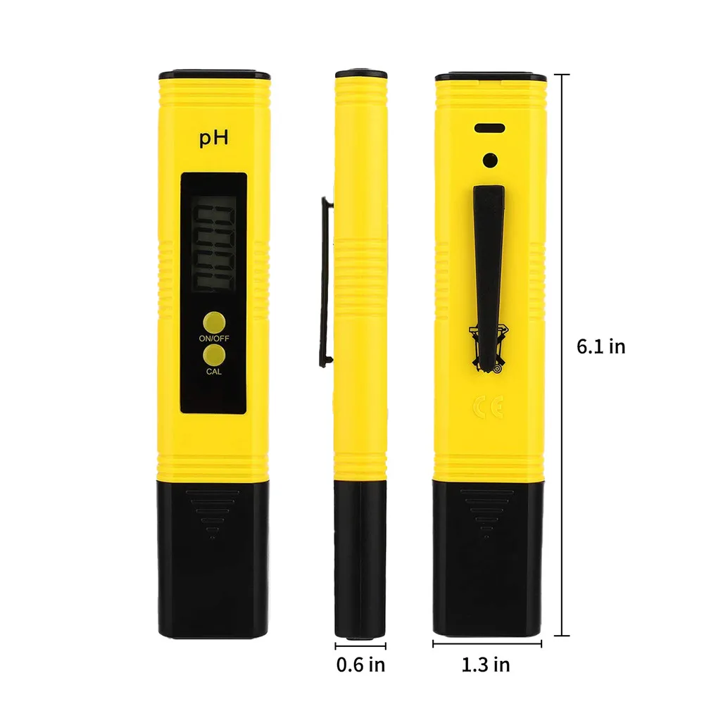 Digitaler lcd ph meter stift der tester genauigkeit 0,01 aquarium pool wasser wein urin automatische kalibrierung