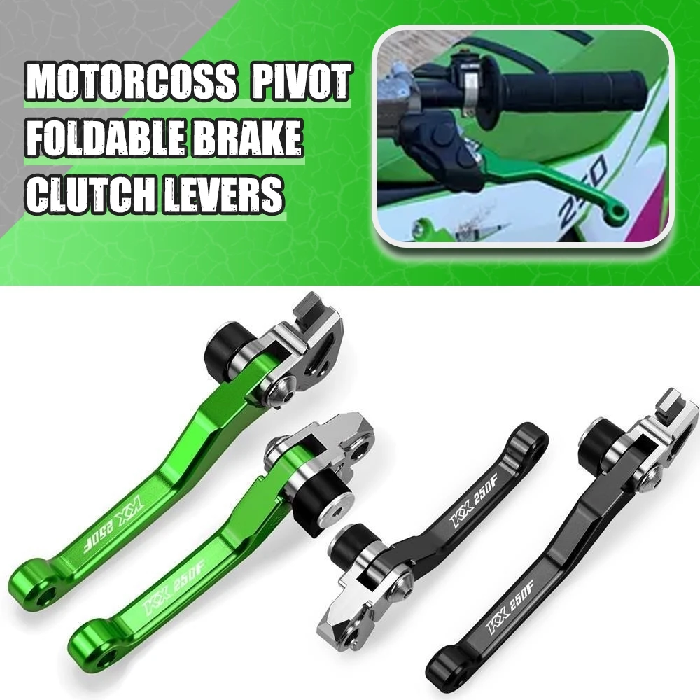 

For Kawasaki KX250F KX 250F KX250 F 2004 CNC Motorcoss Pit Dirt Bike Pivot Foldable Brake Clutch Levers Brake Levers KX 250 F