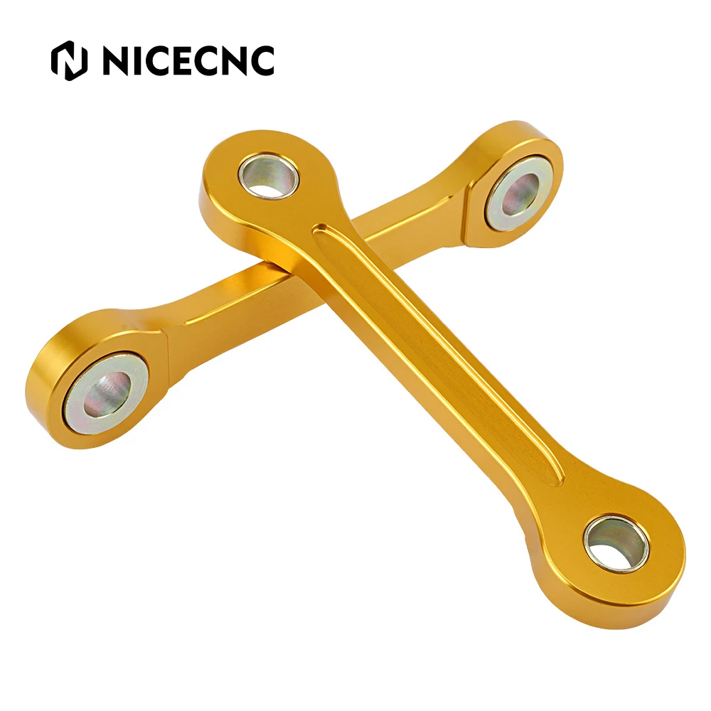 

NICECNC Motorcycle 2PCS Linkage Lowering Link Kit For Suzuki DRZ400 DRZ 400 2000-2024 For Kawasaki KLX400 Lower 7cm Aluminum