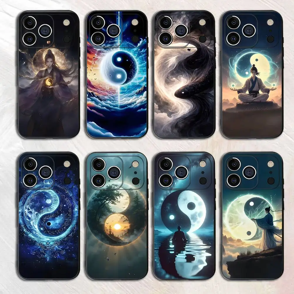 

China KungfuTaiji Silicone Phone Case For iPhone 17 16 15 14 13 12 11 X XS Plus Pro Max Shockproof Soft Cover