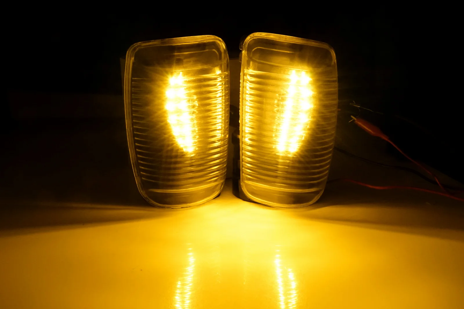 フォードトランジットmk8 13用ミラー,ledドアウィングインジケーター,クリアレンズ