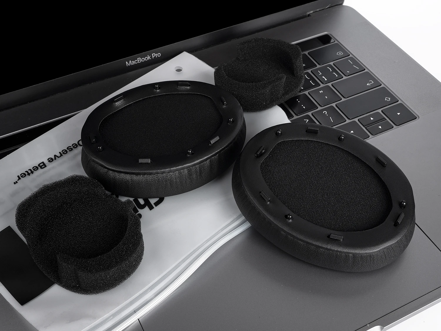 Ohrpolster für SONY WH-1000XM3 Kopfhörer aus Schafsleder, Memory-Schaum-Abdeckungen, hochwertige handgefertigte Echt-Schafsleder-Ohrpolster – Detail 5