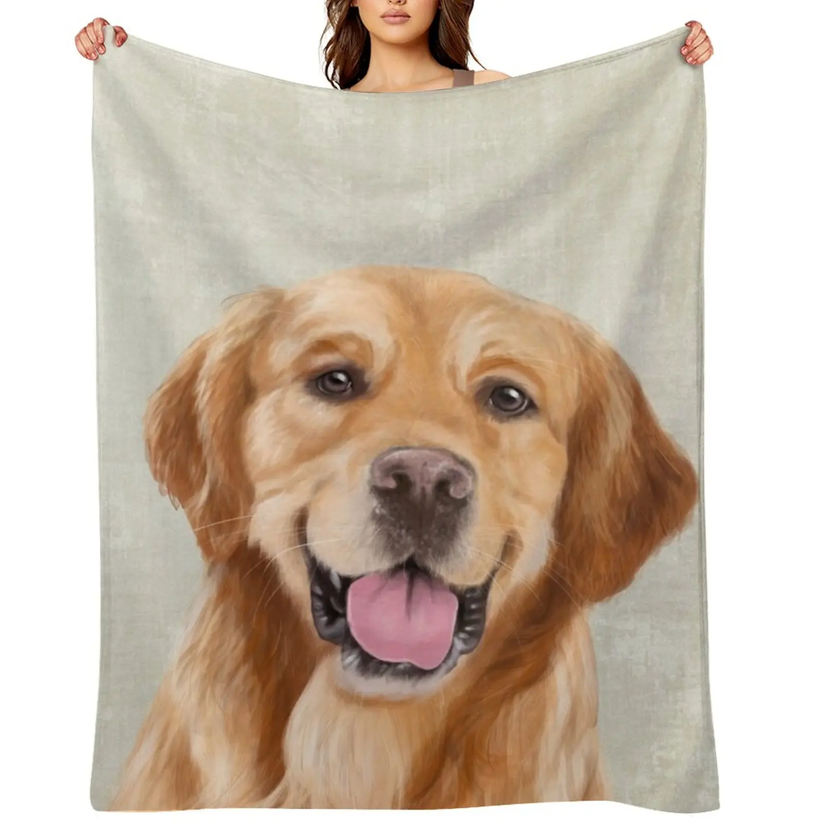 

Mr Golden Retriever Throw Blanket heavy to sleep halloween Blankets For Bed Kid'S Blankets