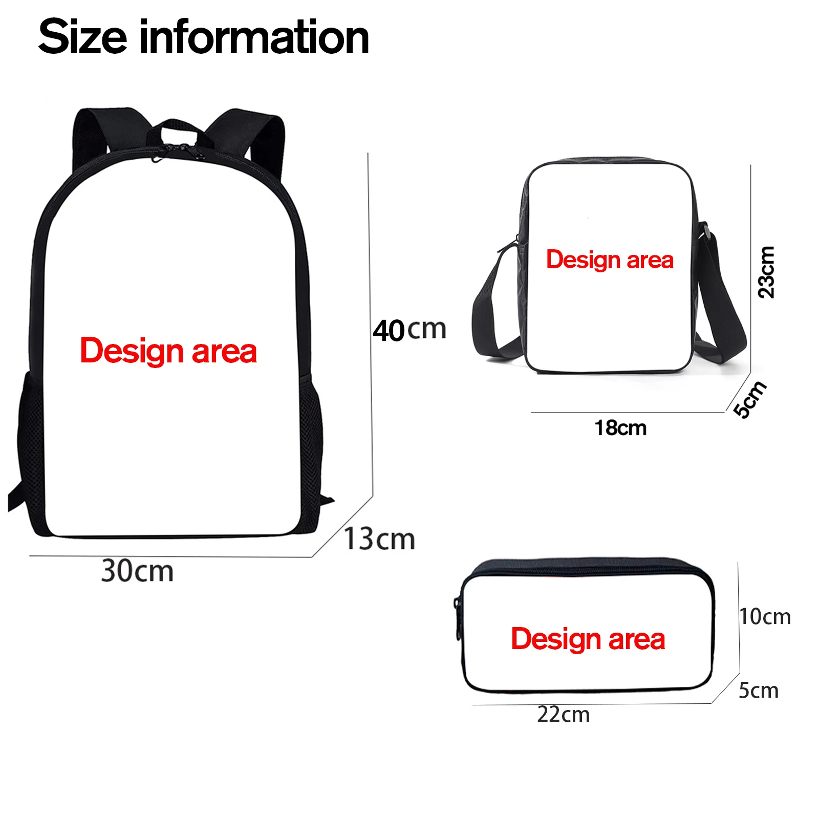 3 stücke Set lächelnden 3d critters Schul rucksack mit Bleistift Tasche Umhängetaschen große Kapazität Cartoon Amin Spiel Kinder rucksack