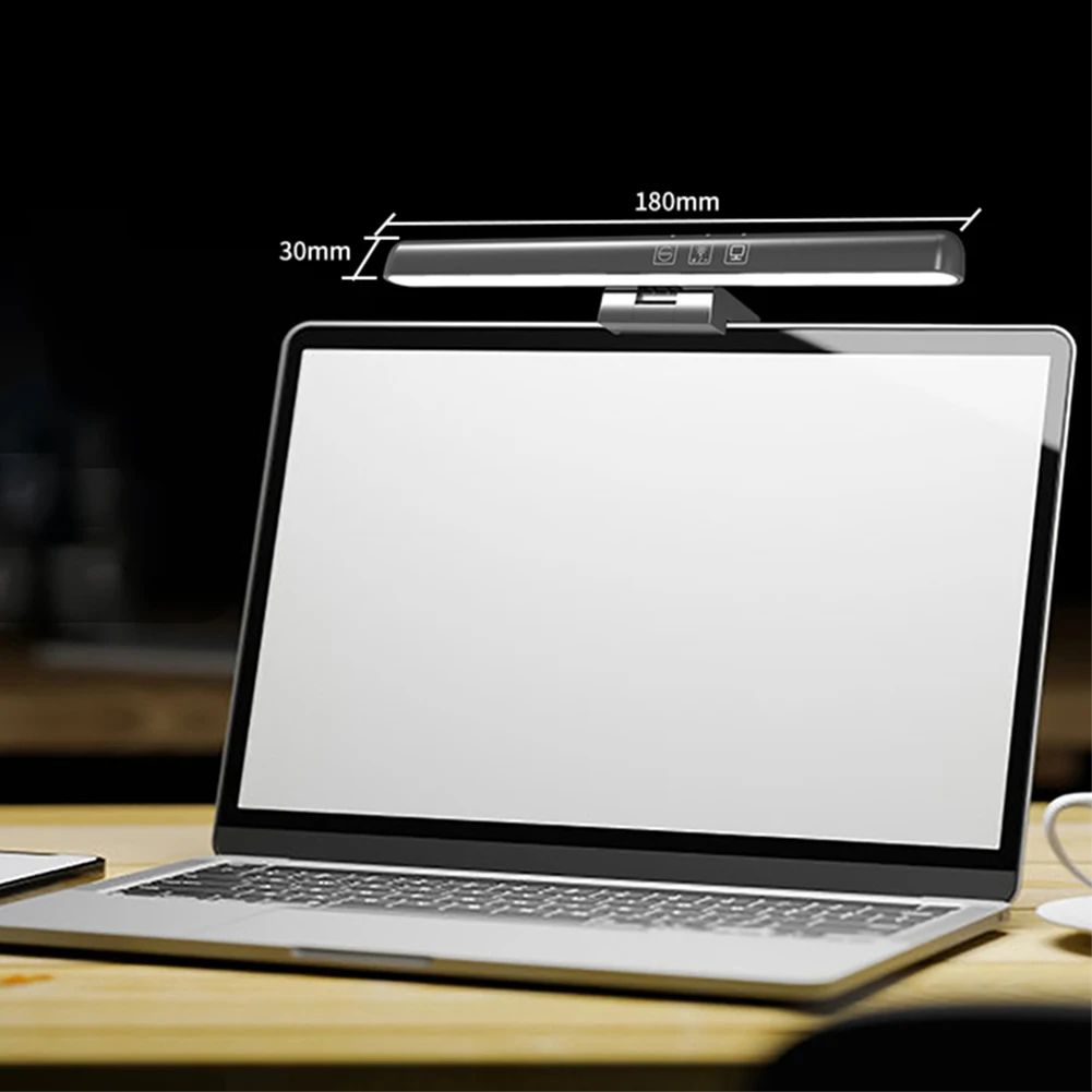 شريط إضاءة شاشة LED قابل للتعتيم، مصباح طاولة معلق للمكتب/المكتب/المنزل/اللعبة