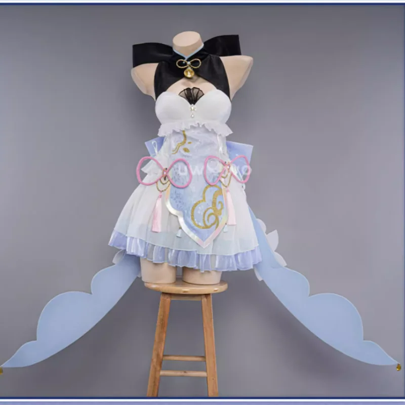 Ganyu Cosplay Game Genshin Impact Anime Women Sexy Little Witch Costumes Role Play Clothing Comic-con Party Suit Stock