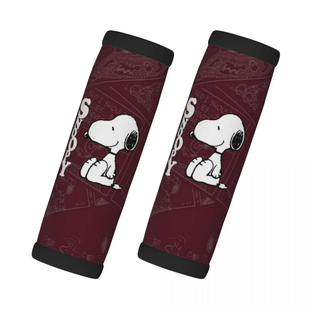 

Custom Cute Cartoon S-Snoopys 2 Pcs Luggage Handle Wrap Suitcase Identifier Handle Grip Neoprene Luggage For Car Interiors