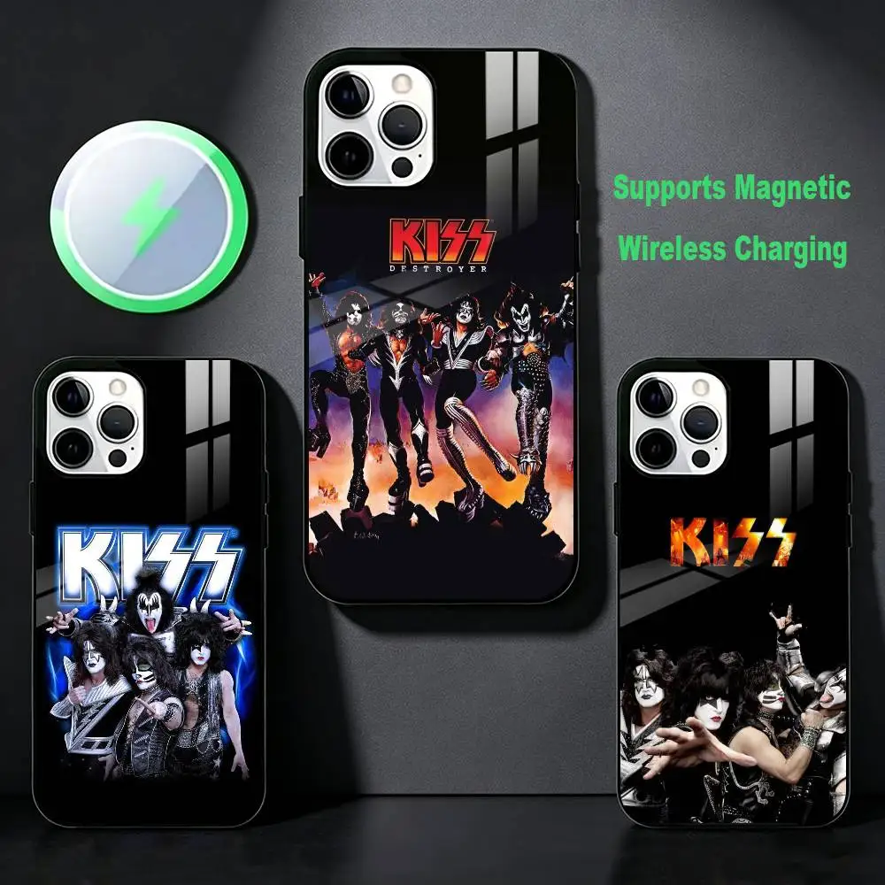 Band K-Kiss H-Hard Rock  Phone Case For iPhone 17 16 15 14 13 12 Pro Max Plus for Magsafe Wireless Magnetic Cover