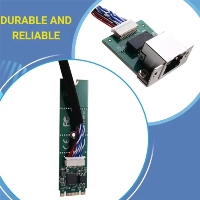 A34M-I225V M. 2 B+M KEY к однопортовому медному кабелю 2,5G M. 2 B+M KEY к однопортовой проводной сетевой карте I225V B3 Ethernet