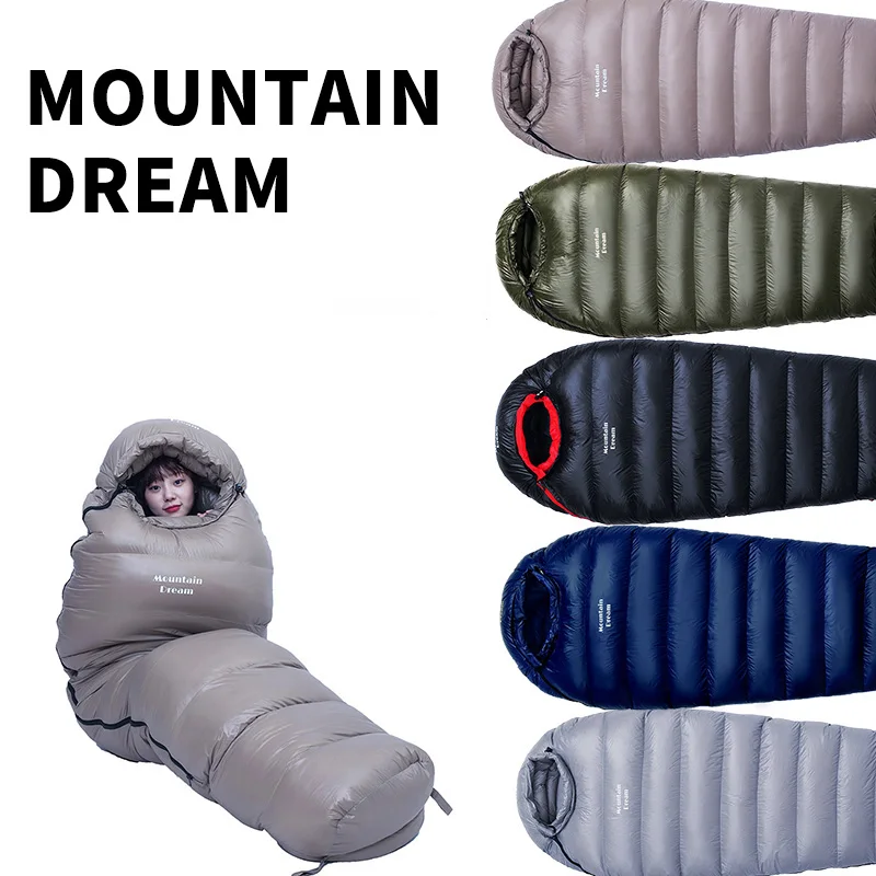 Mountaindream Outdoor Adult Mommy Warm Ultralight Travel Camping Down Sleeping Bag Duck Down Sleeping Bag