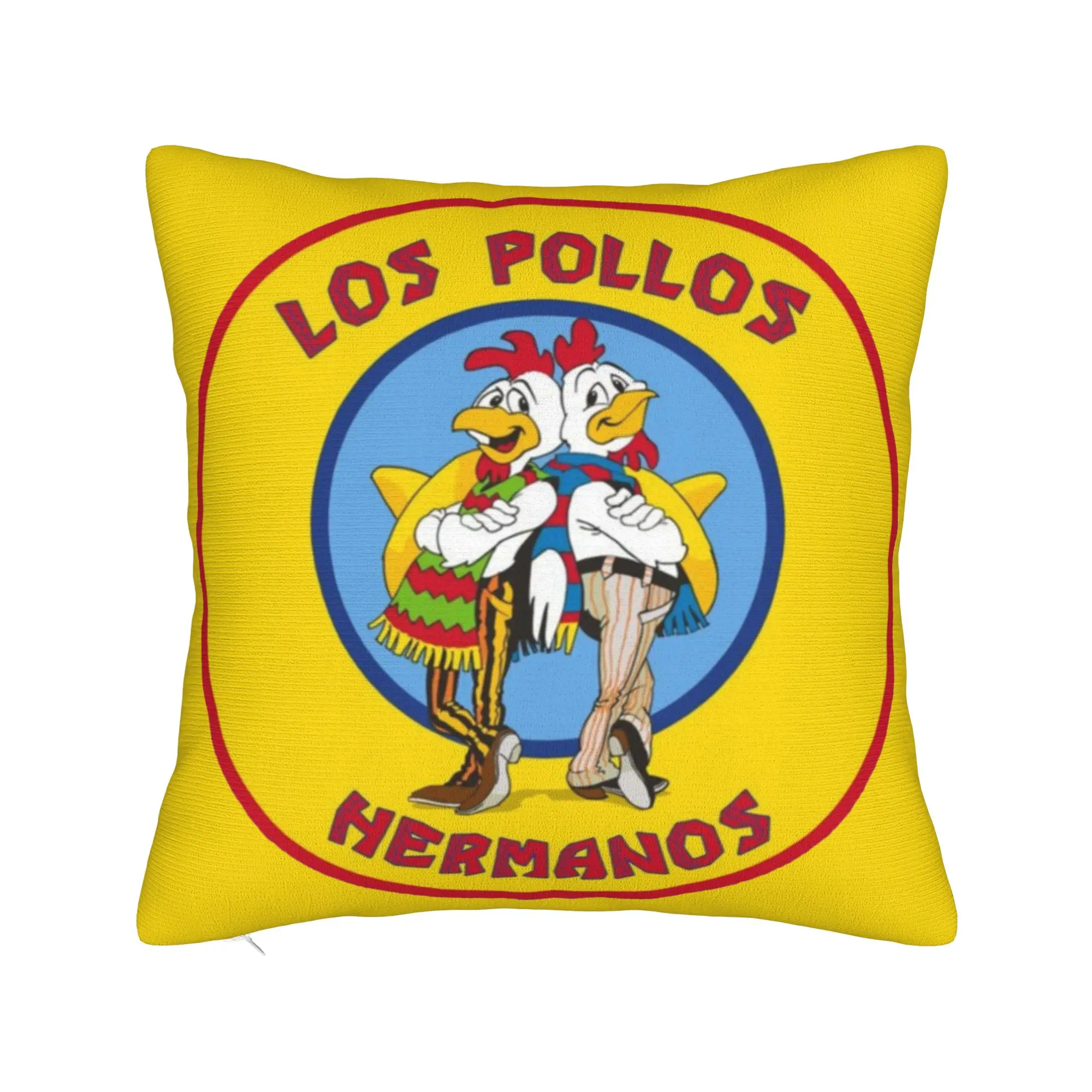 Los Pollos Hermanos Famous Series Square Pillow Case Breaking Bad Cushion Cover Customized Decor Pillowcase for Sofa 40x40cm