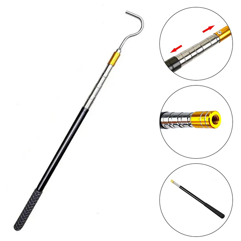 Scalable Snake Hook Reptile Catcher Stick Pole,Snake Handling Tool Kit For Rattlesnakes Python Copperhead Removal Catching