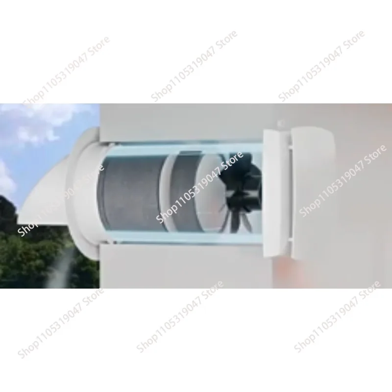 64CMH Air Volume Humidity Control Fresh Air Ventilation Unit Heat Recovery Ventilation Wall Recuperator Ventilation Local
