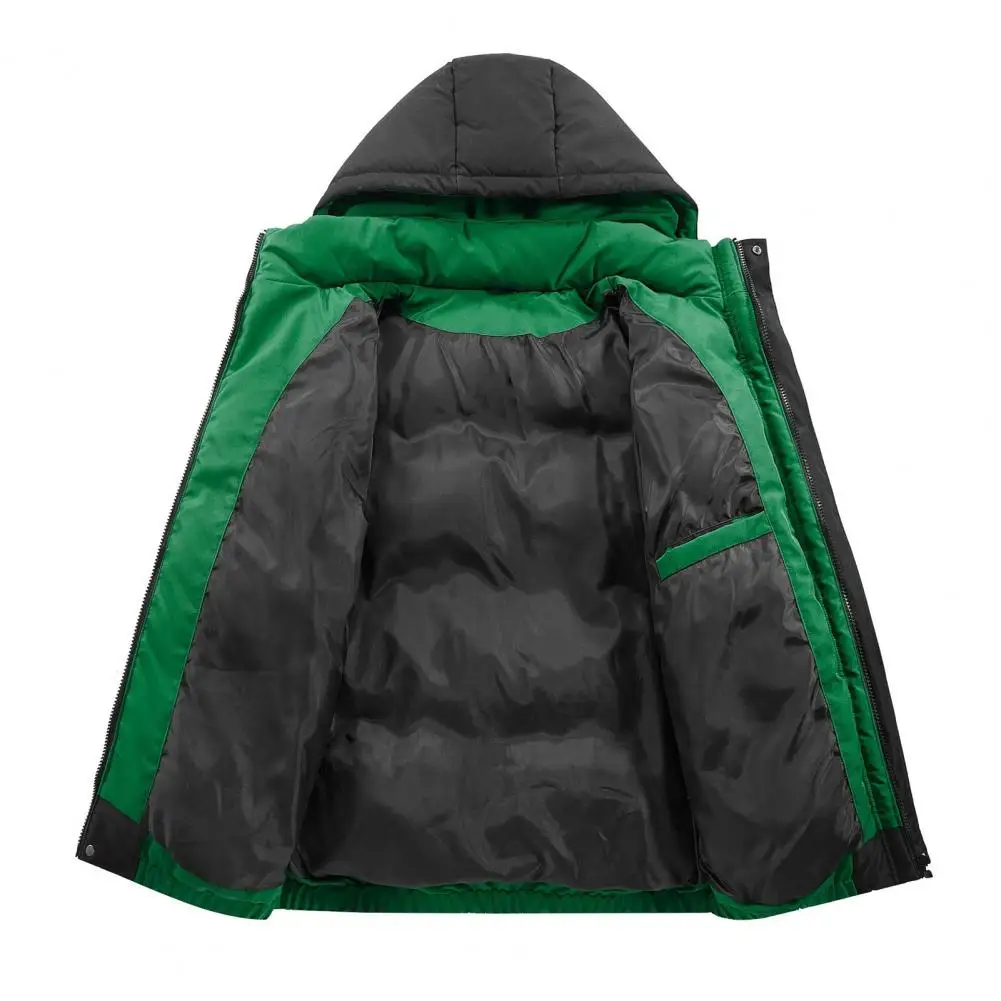 

Korean Fashion Winter Men Hooded Parkas Casual Outdoor Windproof Men Clothing with Hood Thickened Warm Cotton Jacket for Men New