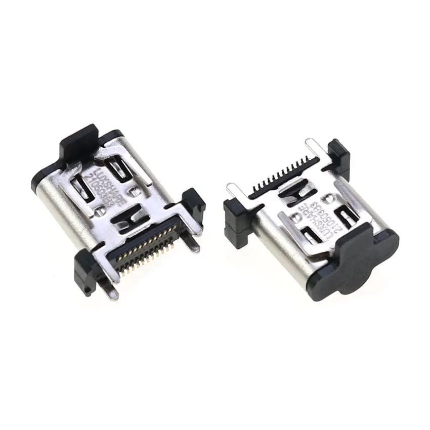 YuXi 1 Buah Soket Layar Port Kompatibel dengan HDMI Pengganti Colokan Headset USB 3.0 2.0 Antarmuka Tipe C untuk Pengontrol PS5