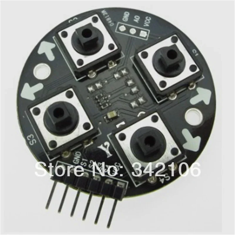 5Pcs Four-Button Touch Switch Module Independent AD Key for Electronics DIY Kit