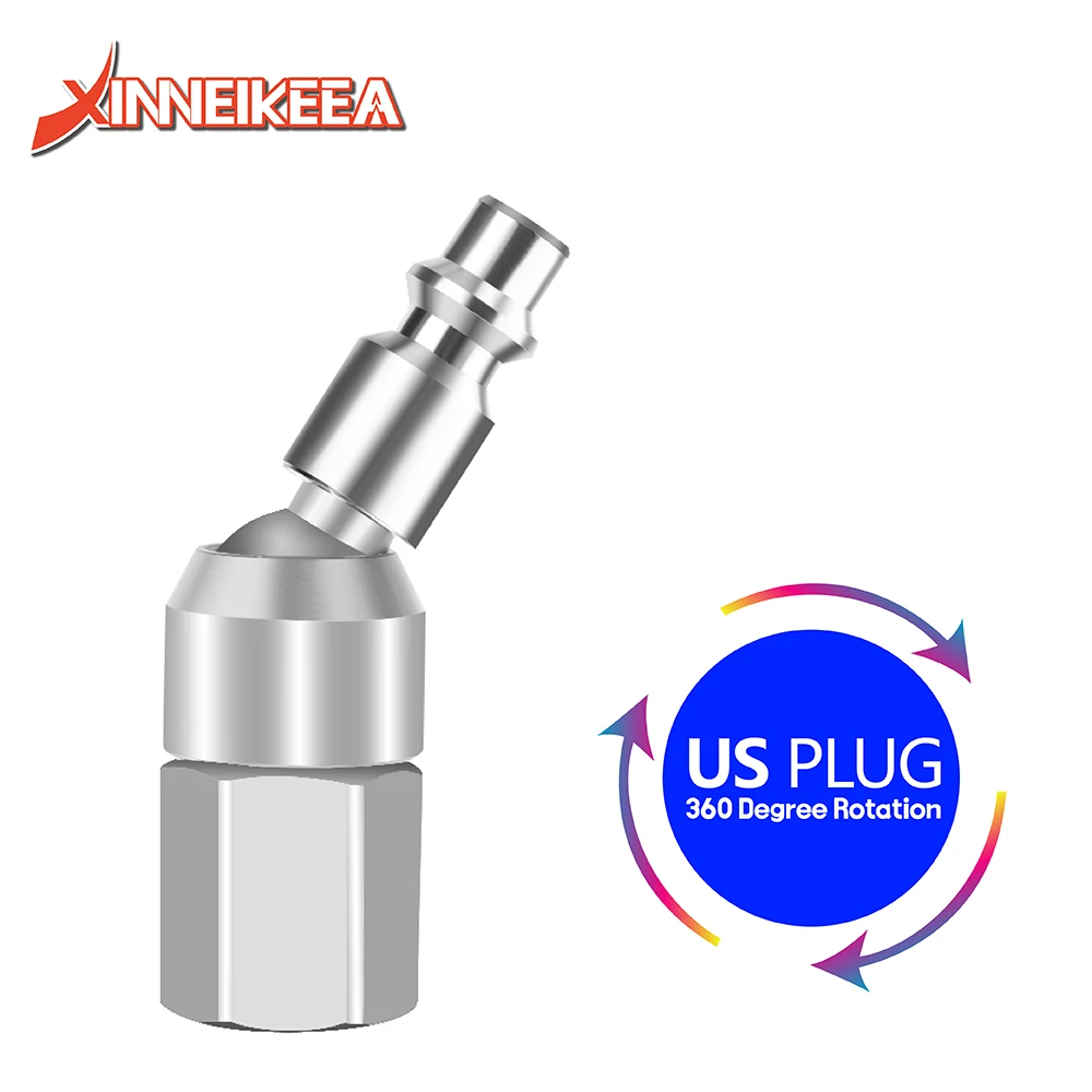 New 360° Rotating Quick Plug G1/4 JP EU PLUG Universal Pneumatic Tools Connector US PLUG Female Push In Connector