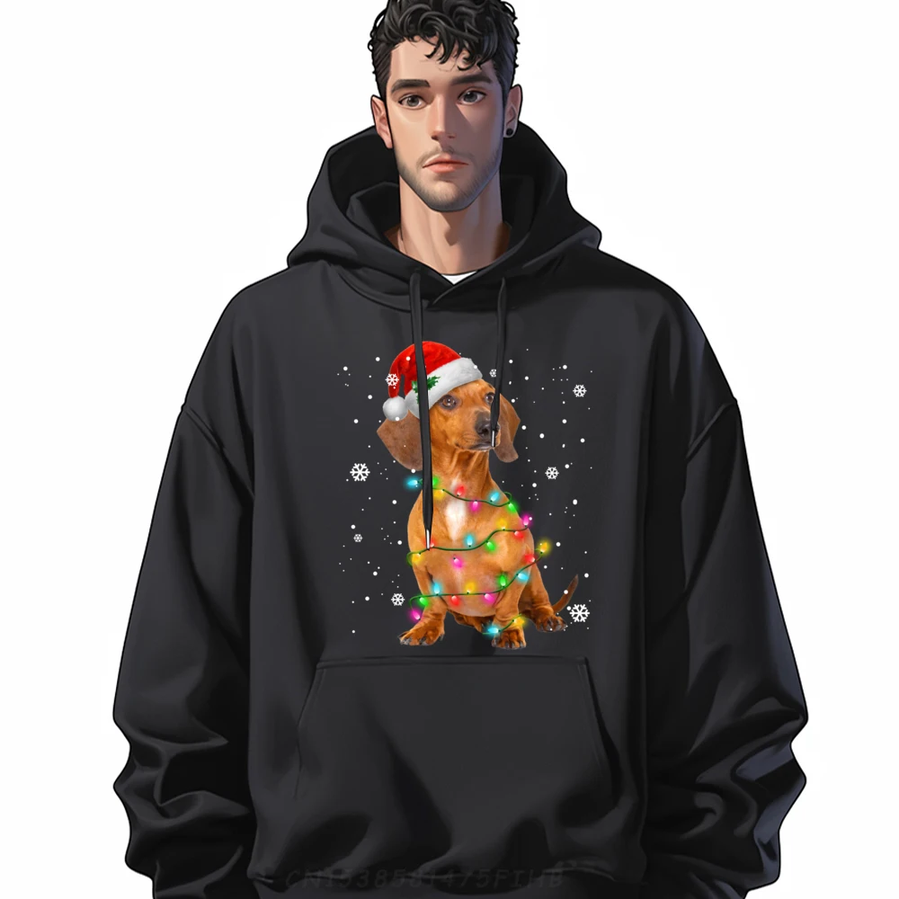 

Dachshund Dogs Tree Christmas Sweater Xmas For Pet Dog Grpahic Tee Man Clothes 4TH of July