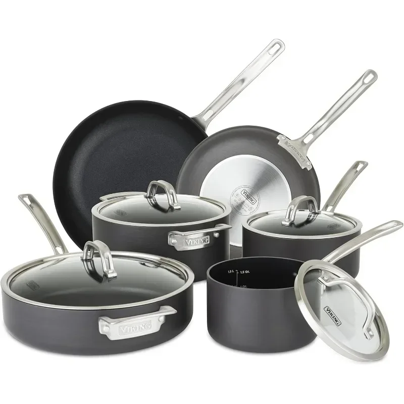 Culinary Hard Anodized Nonstick Cookware Set Is Dishwasher, Oven and All-cooktop Safe, Including Induction