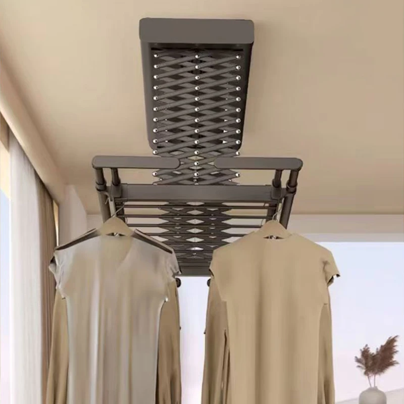 Wall Mounted Electric Drying Rack Automatic Lift Clothes Drying Rack for Home Balcony