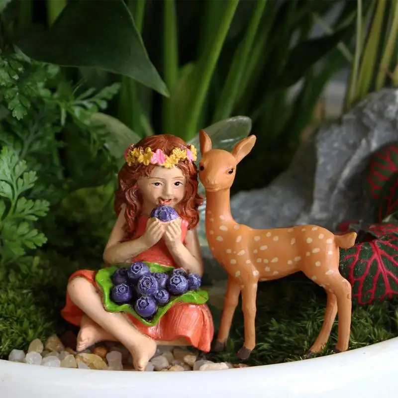 Fairy Statues And Figurines 4 Pieces Garden Fairy Figurines Fairy Outdoor Decor Novelty Garden Fairy Statue Garden Ornaments