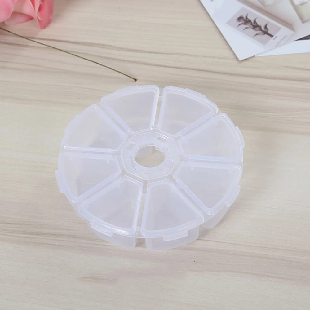 

Craft Storage Box Detachable Jewelry Organizer Plastic Accessories Adjustable Beads Case Clear Container Practical