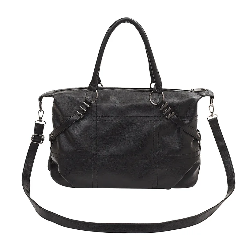 2023 New Car Sewn Soft Pu Leather Shoulder Bag Large Capacity Handheld Women's Bag Fashion Casual Versatile Tote Bag For Women