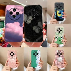 For Xiaomi Redmi 14C Case Pink Sky Cloud Liquid Silicone Durable Fashion Simplicity Bumper For xiaomi 14c redmi 14c Coque Funda