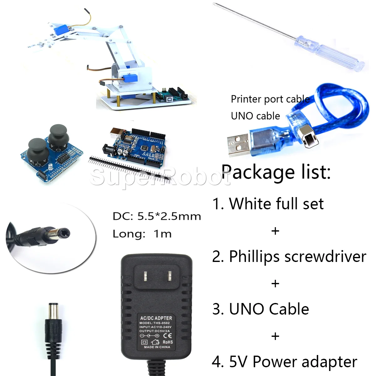 SG90 4 DOF Zerlegbarer Acryl-Mechanischer Roboter-Manipulator Greifer für Arduino Roboterarm DIY-Kit UNO Programmierbares Roboter-Starter-Kit – Detail 11